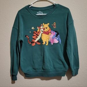 Disney Winnie the Pooh Green Sweatshirt